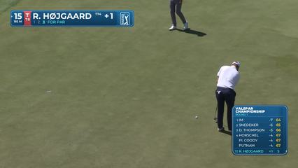 Rasmus Højgaard | Round 1 | 15th hole | Shot 4 | 2026 Valspar