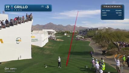 Emiliano Grillo | Round 2 | 17th hole | Shot 1 | 2025 WM Phoenix Open