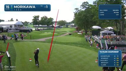 Collin Morikawa | Round 1 | 15th hole | Shot 1 | 2025 Travelers