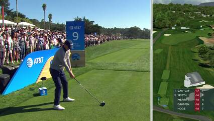 Jordan Spieth | 2022 AT&T Pebble Beach | Round 4 | 9th hole | Shot 1