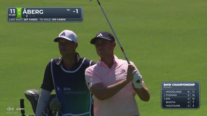 Ludvig Åberg | Round 1 | 9th hole | Shot 4 | 2026 BMW Championship