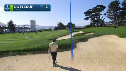 Chris Gotterup | Round 1 | 3rd hole | Shot 2 | 2026 AT&T Pebble Beach