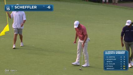 Scottie Scheffler | Round 3 | 15th hole | Shot 4 | 2025 the Memorial