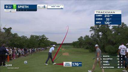 Jordan Spieth | 2024 Valero | Round 4 | 9th hole | Shot 1