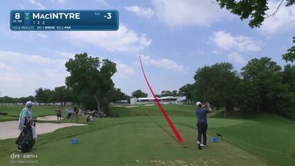 Robert MacIntyre | Round 3 | 8th hole | Shot 1 | 2025 Charles Schwab