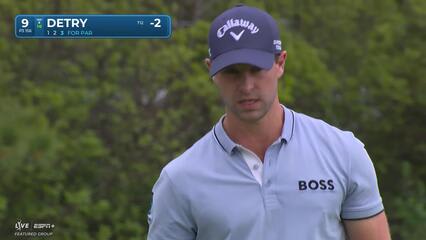 Thomas Detry | Round 1 | 9th hole | Shot 3 | 2025 Houston Open