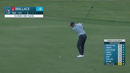 Matt Wallace | Round 3 | 14th hole | Shot 2 | 2026 Valero