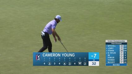 Cameron Young | Round 3 | 9th hole | Shot 3 | 2025 Truist Championship