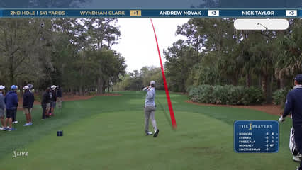 Wyndham Clark | Round 2 | 2nd hole | Shot 1 | 2026 THE PLAYERS