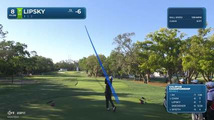 David Lipsky | Round 2 | 8th hole | Shot 1 | 2026 Valspar