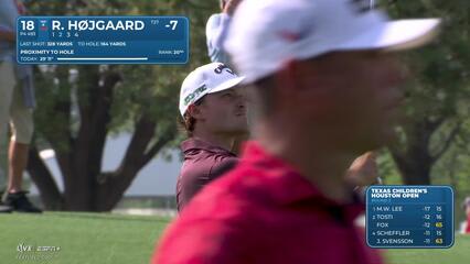 Rasmus Højgaard | Round 3 | 18th hole | Shot 2 | 2025 Houston Open