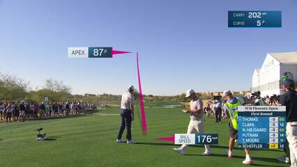 Scottie Scheffler | Round 1 | 13th hole | Shot 1 | 2025 WM Phoenix Open