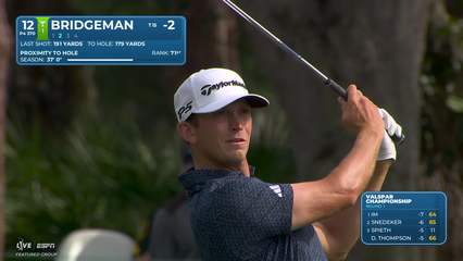 Jacob Bridgeman | Round 1 | 12th hole | Shot 2 | 2026 Valspar