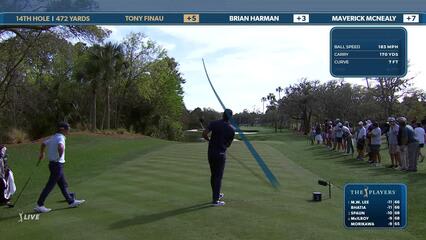 Tony Finau | Round 2 | 14th hole | Shot 1 | 2025 THE PLAYERS