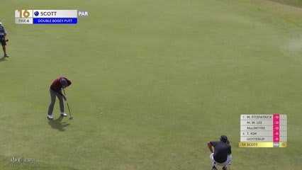 Adam Scott | Round 4 | 16th hole | Shot 7 | 2026 Genesis Scottish Open