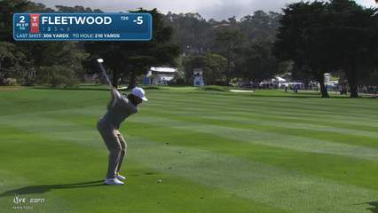 Tommy Fleetwood | Round 2 | 2nd hole | Shot 2 | 2026 AT&T Pebble Beach