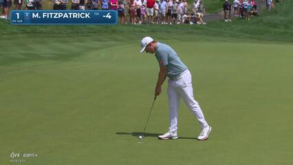 Matt Fitzpatrick | Round 4 | 1st hole | Shot 4 | 2025 Travelers