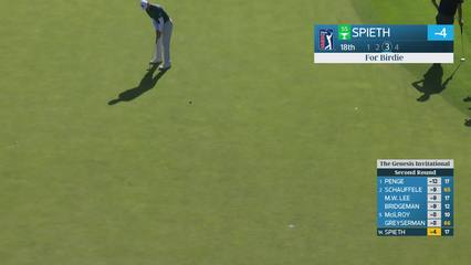 Jordan Spieth | Round 2 | 18th hole | Shot 3 | 2026 The Genesis