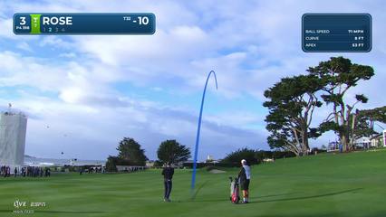 Justin Rose | Round 4 | 3rd hole | Shot 2 | 2026 AT&T Pebble Beach