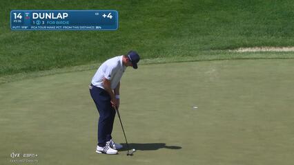 Nick Dunlap | Round 4 | 14th hole | Shot 3 | 2025 Truist Championship