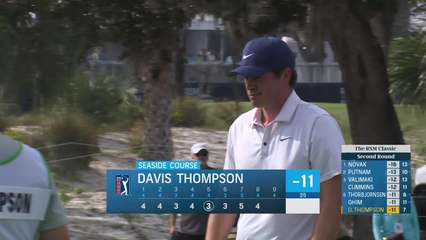 Davis Thompson | Round 2 | 8th hole | Shot 4 | 2025 The RSM Classic
