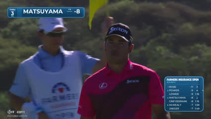 Hideki Matsuyama | Round 2 | 3rd hole | Shot 3 | 2026 Farmers