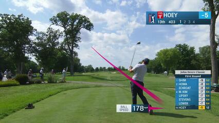 Rico Hoey | Round 1 | 13th hole | Shot 1 | 2025 John Deere