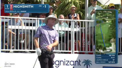 Joe Highsmith | Round 2 | 1st hole | Shot 1 | 2026 Cognizant Classic