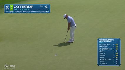 Chris Gotterup | Round 2 | 9th hole | Shot 2 | 2026 Texas Children's