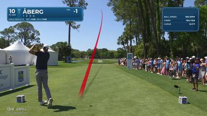 Ludvig Åberg | Round 3 | 10th hole | Shot 1 | 2025 RBC Heritage