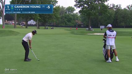 Cameron Young | Round 2 | 1st hole | Shot 2 | 2025 Rocket Classic