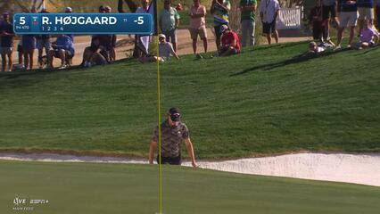 Rasmus Højgaard | Round 1 | 5th hole | Shot 3 | 2025 WM Phoenix Open