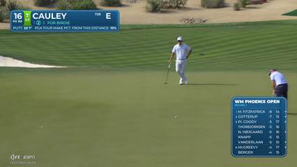 Bud Cauley | Round 1 | 16th hole | Shot 3 | 2026 WM Phoenix Open