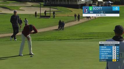 Adam Scott | Round 2 | 9th hole | Shot 3 | 2026 The Genesis