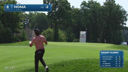 Max Homa | Round 2 | 8th hole | Shot 2 | 2025 Rocket Classic