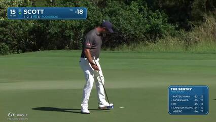 Adam Scott | Round 4 | 15th hole | Shot 4 | 2025 The Sentry