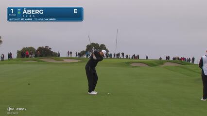 Ludvig Åberg | Round 1 | 1st hole | Shot 2 | 2025 Genesis