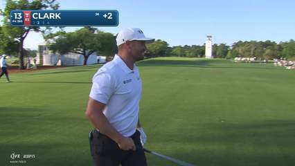 Wyndham Clark | Round 1 | 13th hole | Shot 2 | -1 
