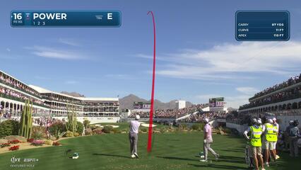 Seamus Power | Round 2 | 16th hole | Shot 1 | 2025 WM Phoenix Open