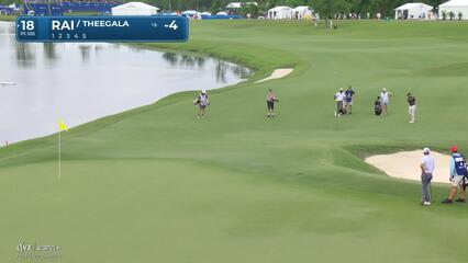 Aaron Rai | Round 1 | 18th hole | Shot 3 | 2025 Zurich Classic