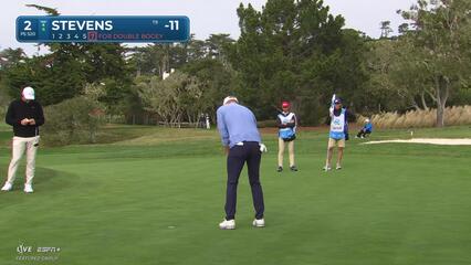 Sam Stevens | Round 4 | 2nd hole | Shot 7 | 2025 AT&T Pebble Beach