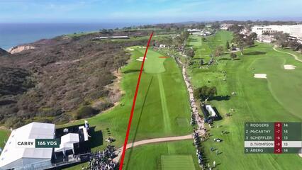 Davis Thompson | Round 3 | 14th hole | Shot 1 | 2025 Genesis