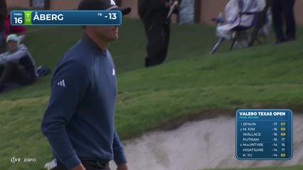 Ludvig Åberg | Round 4 | 16th hole | Shot 3 | 2026 Valero