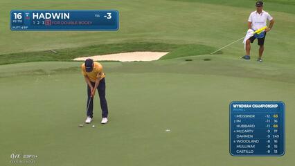 Adam Hadwin | Round 2 | 16th hole | Shot 5 | 2025 Wyndham