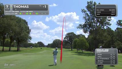 Justin Thomas | Round 1 | 7th hole | Shot 2 | 2025 FedEx St. Jude