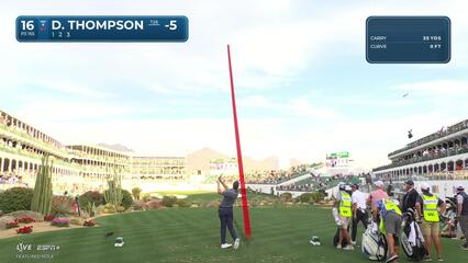 Davis Thompson | Round 2 | 16th hole | Shot 1 | 2025 WM Phoenix Open