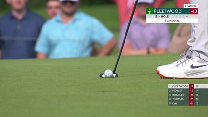 Tommy Fleetwood | Round 3 | 12th hole | Shot 4 | 2025 Travelers