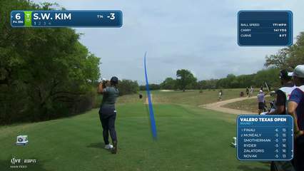 Si Woo Kim | Round 1 | 6th hole | Shot 1 | 2026 Valero
