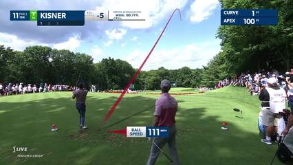 Kevin Kisner | 2022 Travelers | Round 2 | 11th hole | Shot 1