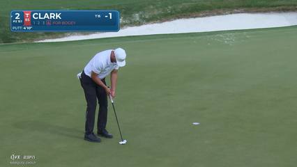 Wyndham Clark | Round 1 | 2nd hole | Shot 5 | -1 Houston Open